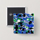 3インチピンユニークと自分の抽象芸術バーのイメージ 缶バッジ (正面&裏面)