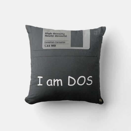 3インチフロッピーコンピュータディスクヴィンテージ装飾用クッション クッション (正面)