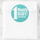 3インチラウンドステッカー – 1ヶ月妊娠 ラウンドシール (バッグ)