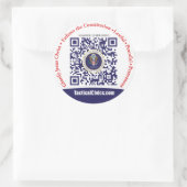 3インチラウンドステッカー(1枚あたり6枚) ラウンドシール (バッグ)