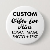 3インチ丸ボタンピンバッジカスタムギフト 缶バッジ (正面)