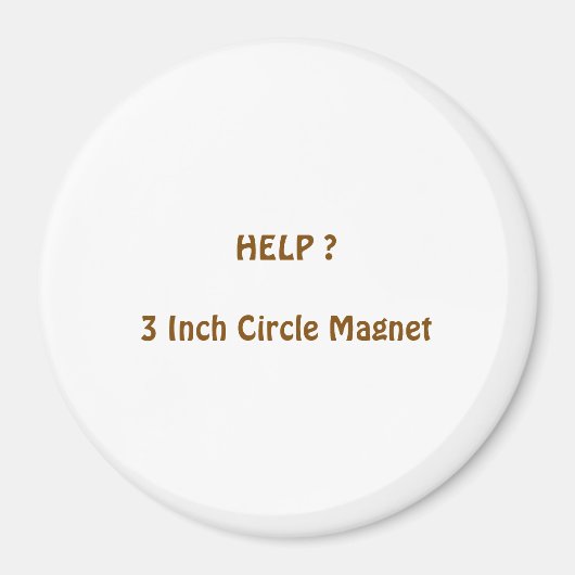 3インチ円形マグネット マグネット (正面)