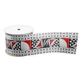 3インチ南西サンライズ（赤） サテンリボン