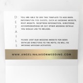 3インチ1フォト結婚ズ 三つ折り招待状 (内部最初)