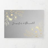 3インチ1写真結婚の3倍招待状 三つ折り招待状 (カバー)