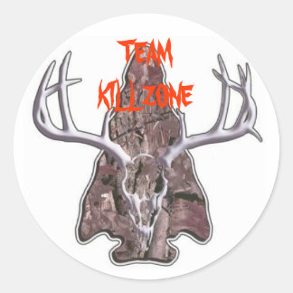 3インチTEAMKILLZONEラウンドデカール ラウンドシール