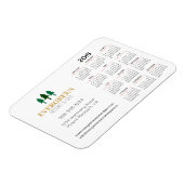 3インチx 4インチ名刺2019年用カレンダーフラット マグネット (左側)