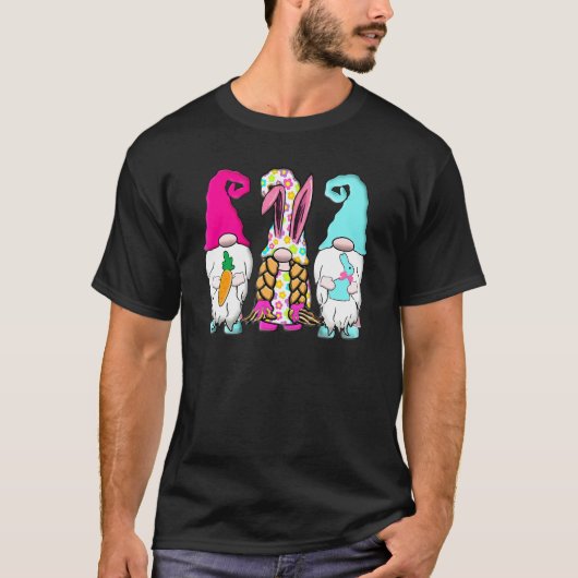 3イースター格言パステル春バニーイヤーウサギ Tシャツ (正面)