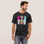 3イースター格言パステル春バニーイヤーウサギ Tシャツ (正面フル)