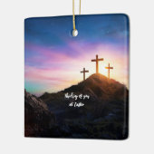 3イースター考えであなたの十字架。編集可能 セラミックオーナメント (左)