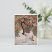 3ウィッチヴィンテージハロウィーン挨拶 ポストカード (スタンド正面)