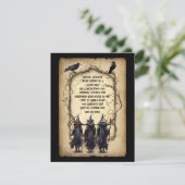 3ウィッチ&ウィグフレームハロウィーン 招待状 (スタンド正面)