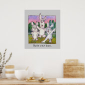 3ウサギのサンライズ漫画ポスター ポスター (キッチン)