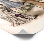 3エドワーディアンレディースインパークヴィンテージファッション ポスター (角)