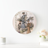 3エドワーディアンレディースインパークヴィンテージファッション ラージ壁時計 (ホーム)