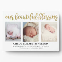 3エレガント枚の写真Weablith 賛美's金ゴールドベビー