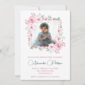 3エレガント歳の誕生日招待状写真Boho 招待状 (正面)