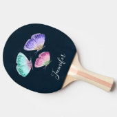 3エレガント色の蝶 卓球ラケット (横)