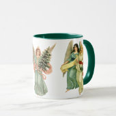 3エンジェル違うス、ヴィンテージクリスマス マグカップ (正面右)