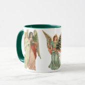 3エンジェル違うス、ヴィンテージクリスマス マグカップ (正面左)