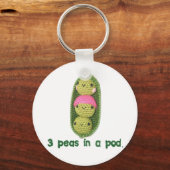 3エンドウ豆 キーホルダー (正面)