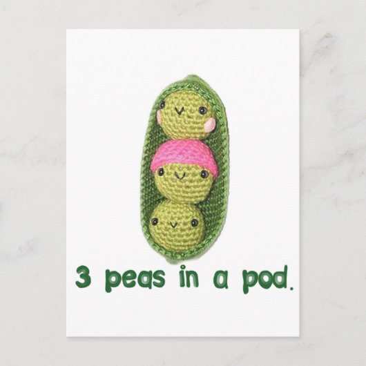 3エンドウ豆 ポストカード (正面)