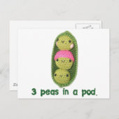 3エンドウ豆 ポストカード (正面/裏面)