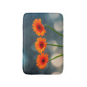 3オレンジガーベラ入りローバスマット バスマット (正面縦)