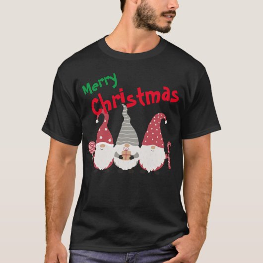 3カスタマイズキュートなクリスマス格言Tシャツ Tシャツ (正面)