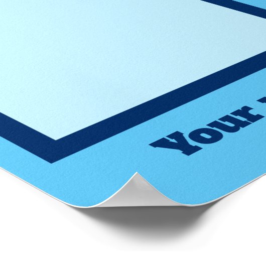 3カスタマイズ写真の従業員の学生賞のディスプレイ ポスター (角)