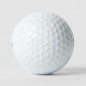3カスタムタイトリストPro V1ゴルフボール結婚式の引き出物 ゴルフボール (正面)