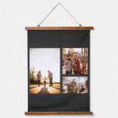 3カスタムテンプレートフォトコラージュ 吊り下げ型タペストリー (正面)