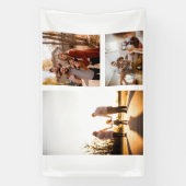 3カスタムテンプレートフォトコラージュ 横断幕 (縦)