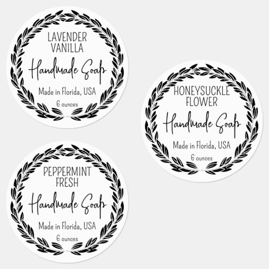 3カスタムデザインモダンリーフ縁ど防水 ラベル (グループ)