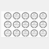 3カスタムデザインモダンリーフ縁ど防水 ラベル (シート)