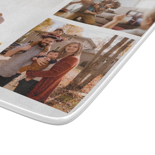 3カスタムフォトコラージュパーソナライズされた カッティングボード (角)