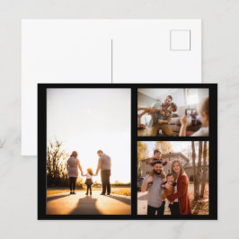 3カスタムフォトコラージュパーソナライズされた シーズンポストカード