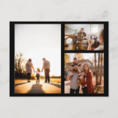 3カスタムフォトコラージュパーソナライズされた シーズンポストカード (正面)