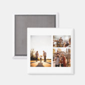 3カスタムフォトコラージュパーソナライズされた マグネット (正面/裏面)