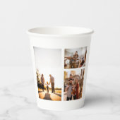 3カスタムフォトコラージュパーソナライズされた 紙コップ (裏面)