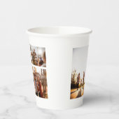 3カスタムフォトコラージュパーソナライズされた 紙コップ (左)