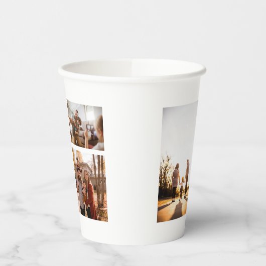 3カスタムフォトコラージュパーソナライズされた 紙コップ (左)