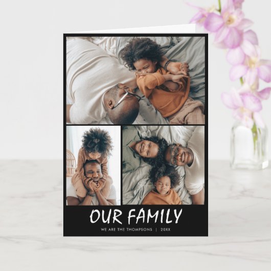 3カスタムフォトコラージュ カード (蘭)