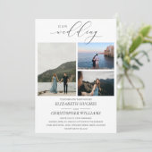 3カスタム手書きのスクリ結婚プト 招待状 (スタンド正面)