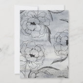 3カスタム手書きのスクリ結婚プト 招待状 (裏面)