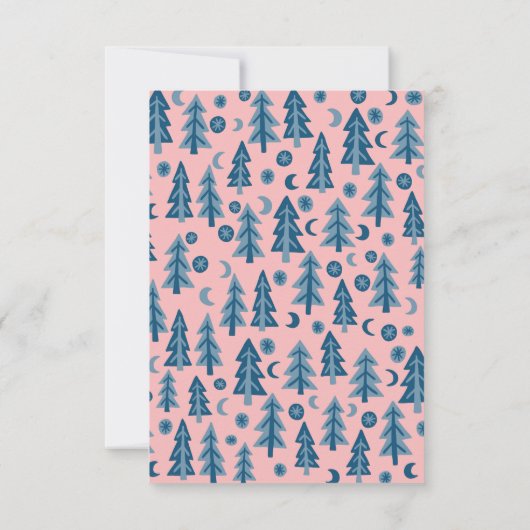 3カスタム枚レトロ松の木クリスマス (裏面)