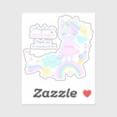 3カスタム歳の誕生日に使用するビニールのカットシール。 シール (シート)