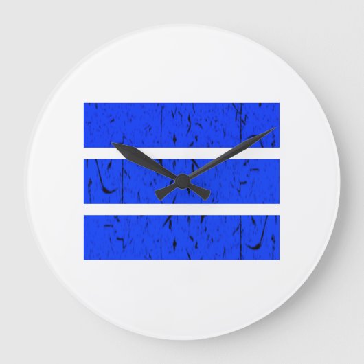 3カッコいい行記号 |統一性と調和カラフル ラージ壁時計 (正面)