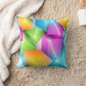 3カッコいいDカラフルキューブのグループ クッション (ブランケット)