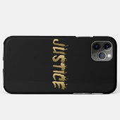 3カッコいいDジャスティスバーニング金ゴールドレタリング Case-Mate iPhoneケース (裏面(横))